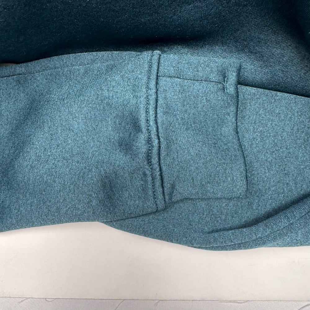 Burton Sweatshirt Men S Green Oak Crew Pullover Fleece Logo Thumbholes 17353 - Picture 7 of 11